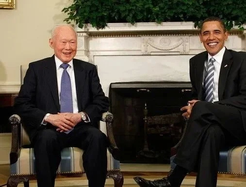 李光耀与奥巴马在美国会晤