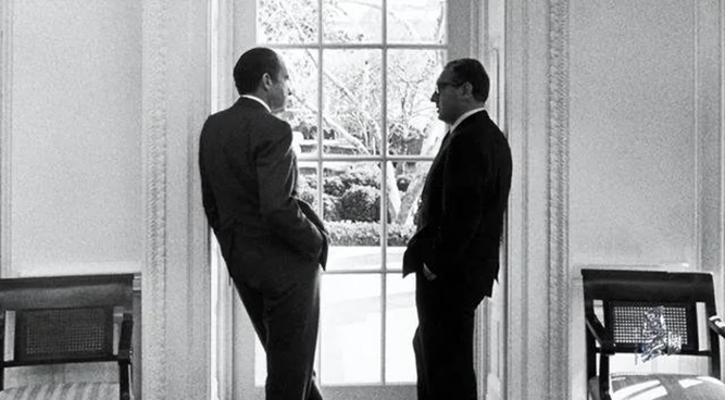 基辛格与美国总统尼克松